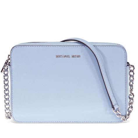 michael kors jet set crossbody pale blue|michael kors jet set item.